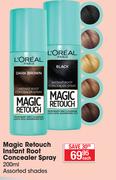 L'Oreal Magic Retouch Instant Root Concealer Spray Assorted Shades-200ml Each