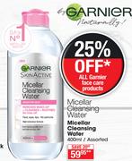 Garnier Micellar Cleansing Water Assorted-400ml
