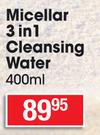 Nivea Micellar 3 In 1 Cleansing Water-400ml