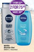 Nivea Shower Gel Assorted-500ml