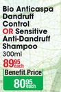 Natur Vital Bio Anticaspa Dandruff Control Or Sensitive Anti-Dandruff Shampoo 300ml-Each