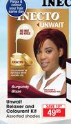 Inecto Unwait Relaxer & Colourant Kit Assorted Shades
