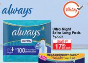 Always Ultra Night Extra Long Pads 7 Pack-Per Pack