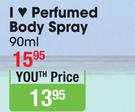Lentheric I Love Perfumed Body Spray-90ml