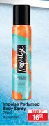 Impulse Perfumed Body Spray Assorted-90ml
