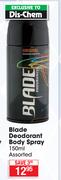 Blade Deodorant Body Spray Assorted-150ml