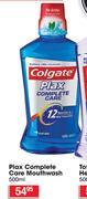 Colgate Plax Complete Care Mouthwash-500ml