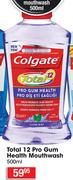 Colgate Total Pro Gum Health Mouthwash-500ml