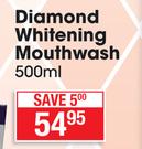 White Glo Diamond Whitening Mouthwash-500ml