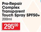 Bionike Defence Sun  Pro Repair Complex Transparent Touch Spray SPF50+-200ml
