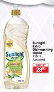 Sunlight Extra Dishwashing Liquid-750ml 