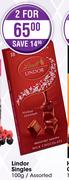 Lindor Singles-2X100g