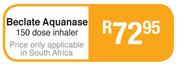 Beclate Aquanase 150 Dose Inhaler