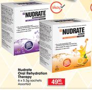 Nudrate Oral Rehydration Therapy-6X5.3g Sachets