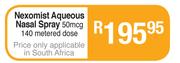 Nexomist Aqueous 50mcg Nasal Spray-140 Metered Dose