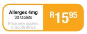 Allergex 4mg-30 Tablets