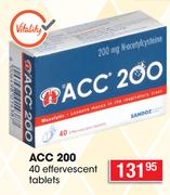 ACC 200 Effervescent Tablets-40's