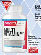 Biogen Multivitamin Plus Value Pack-180 Tablets