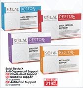Solal RestorX Anti-Depressant Support Or Cholesterol Support-Each