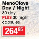 Bioharmony Menoclove Day/Night 30 Day Plus 30 Night Capsules