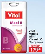 Vital Maxi B With Vitamin C-60 Capsules