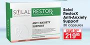 Solal RestorX Anti-Anxiety Support-30 Capsules