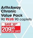 Arthraway Chronic Value Pack 90 Plus 90 Caplets-Per Pack