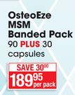 Osteoeze MSM Banded Pack 90 Plus 30 Capsules-Per Pack