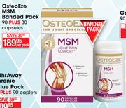 Osteoeze MSM Banded Pack 90 Plus 30 Capsules-Per Pack