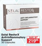Solal Restorx Anti-Inflammatory Support-30 Capsules