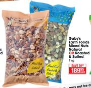 Gaby's Earth Foods Mixed Nuts Natural Or Roasted & Salted-1Kg Each