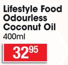 Lifestyle Food Odourless Coconut Oil-400ml