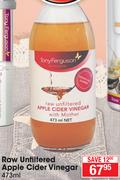 Raw Unfiltered Apple Cider Vinegar-473ml