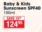 Xeroderm Baby & Kids Sunscreen SPF40-150ml