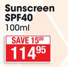 Xeroderm Sunscreen SPF40-100ml