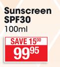 Xeroderm Sunscreen SPF30-100ml