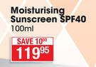 Safari Moisturising Sunscreen SPF40-100ml