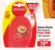 Canderel Value Pack 300 Tablets+100's Free