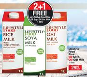 Lifestyle Food Rice Or Soya Or Oat Milk-1 Ltr Each