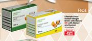 Lifestyle Food Instant Ginger Drink With Honey Or With Honey And Lemon 20 Sachets-Each