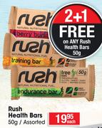 Rush Health Bars Assorted-50g Each