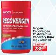 Biogen Recovergen Post-Exercise Recovery Drink Assorted-1Kg