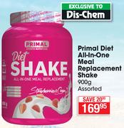 Primal Diet All-In-One Meal Replaxcement Shake-900g Each