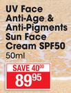 Nivea Sun UV Face Anti Age & Anti Pigments Sun Face Cream SPF50-50ml