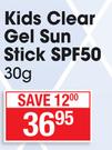 Island Tribe Kids Clear Gel Sun Stick SPF50-30g