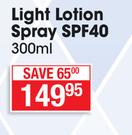 Island Tribe Light Lotion Spray SPF40-300ml