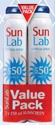 Sun Lab Multi Protection Express Spray SPF50 Value Pack-2 x 150ml Per Pack