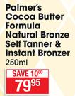 Palmer's Cocoa Butter Formula Natural Bronze Self Tanner & Instanat Bronzer-250ml
