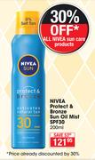 Nivea Sun Protect & Bronze Sun Oil Mist SPF30-200ml