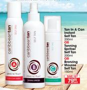 Caribbeantan In A Can Instant Self Tan-200ml Or Tanning Spritzer Self Tan-200ml Each